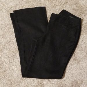 Black linen dress pants